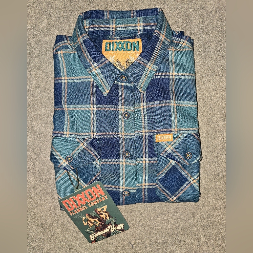 NWT DIXXON Fortunate Youth Womens MD flannel. - Picture 7 of 7